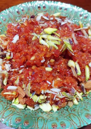 A picture of Gajar ka halwa.