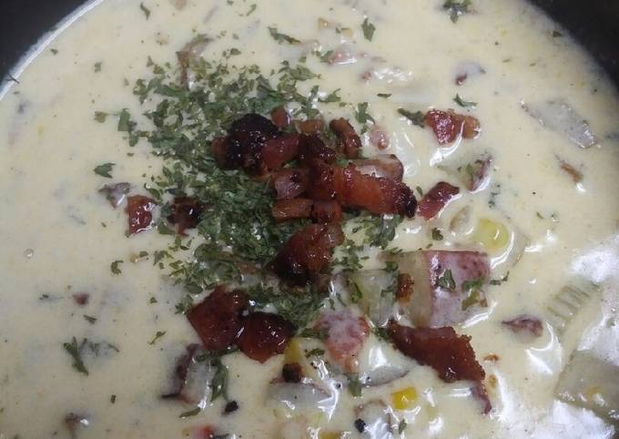 Recipe of Perfect Roasted Cheesy Corn Chowder