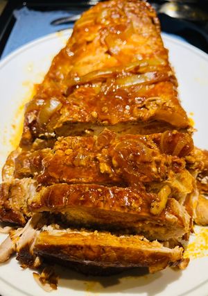 A picture of Crockpot Bbq Pork Tenderloin.