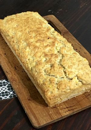 Una foto de 🍞Budín de cítricos vegano y sin azúcar 🍊🍋