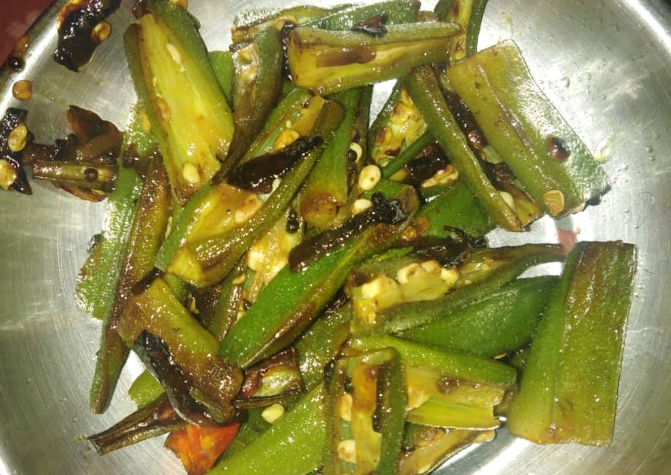 Stir fry bhindi