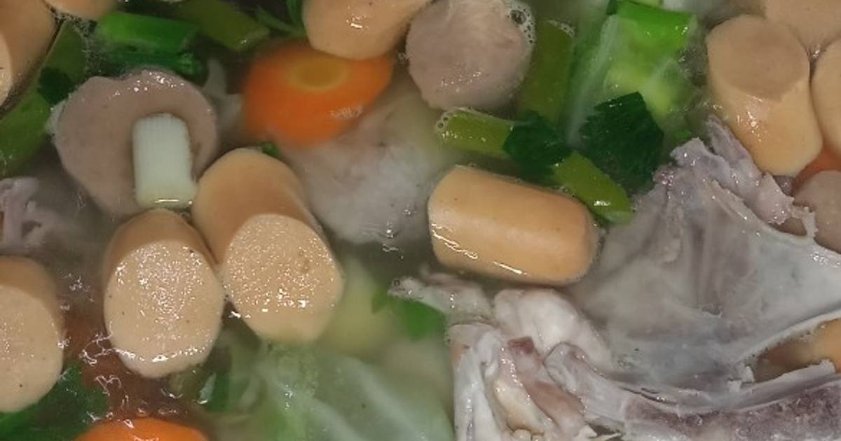 Resep Sayur Sop Ayam Bakso Bumbu Racik Oleh Rifka Annisa Cookpad