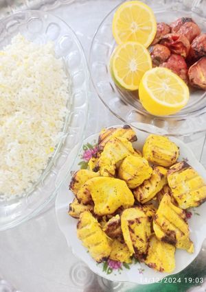 عکسی از دستور جوجه کباب در فر