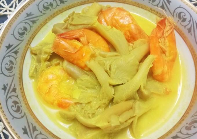 Resipi Masak Lemak Kuning Cendawan Udang Oleh Jemilah Tukimin Cookpad