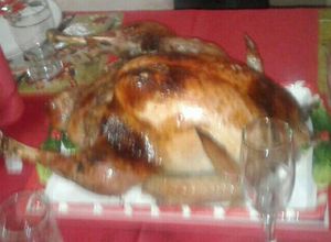 Una foto de Pavo relleno para navidad- Ecuador