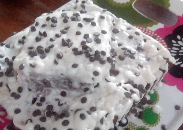 Steps to Make Perfect Chocolate chip marble cake