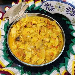 A picture of Palakkai Kurma /Jackfruit Kurma.