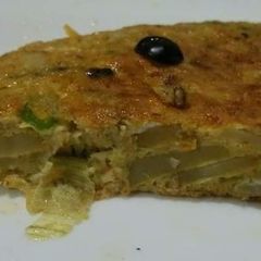 Pakistani Spanish Omelette😋💛🍳🍕 A picture of Pakistani Spanish Omelette😋💛🍳🍕.
