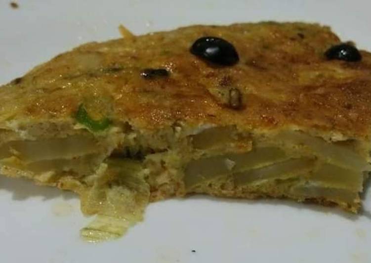 Recipe of Favorite Pakistani Spanish Omelette😋💛🍳🍕