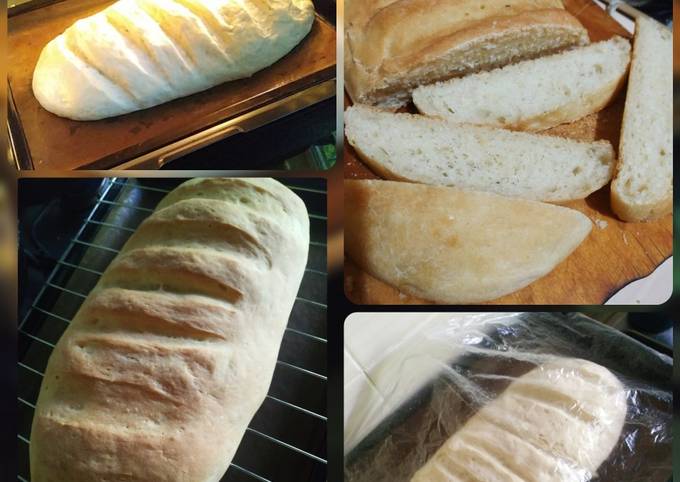 Рецепт: белый хлеб (батон)