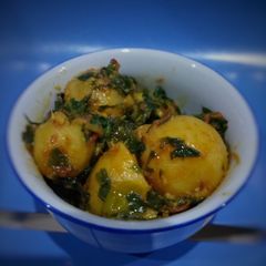 A picture of Alu methi sabzi.