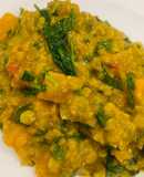 Spinach coconut dhal with butternut squash
