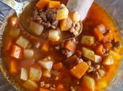 Una foto de carne molida