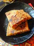 Veggie Chapati (left over) Wrap
