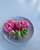 Gelatinas de Halloween de fresa con frambuesas