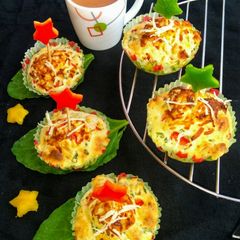 Spinach cheese Muffins A picture of Spinach cheese Muffins.