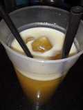 Licuado de duraznos y sidra