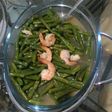 Tumis kacang panjang+udang