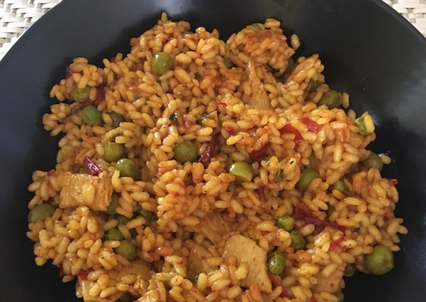 Arroz con pollo y verduras 🥒