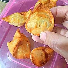 A picture of Crispy crunchy wonton.