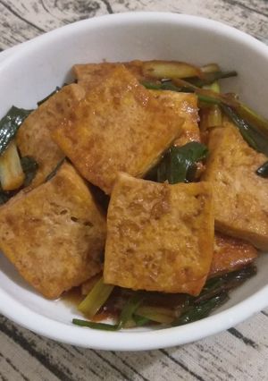 蔥燒豆腐 的食譜成品照片
