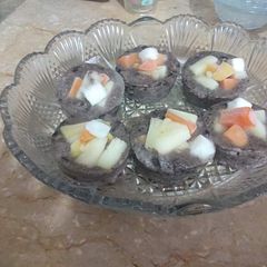 A picture of Oreo frozen yoghurt bites.