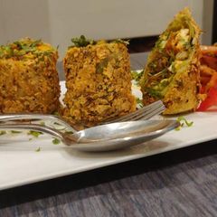 A picture of Crispy Paneer Kathi Rolls.