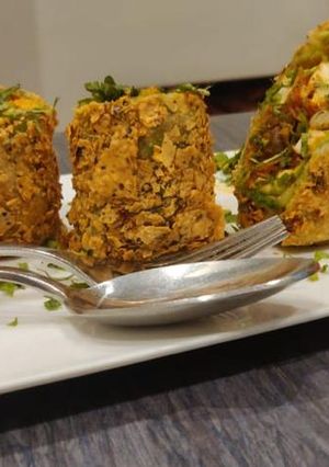 A picture of Crispy Paneer Kathi Rolls.
