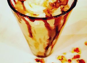 Zdjęcie przepisu Shake "Pieczone jabłka z kawą".