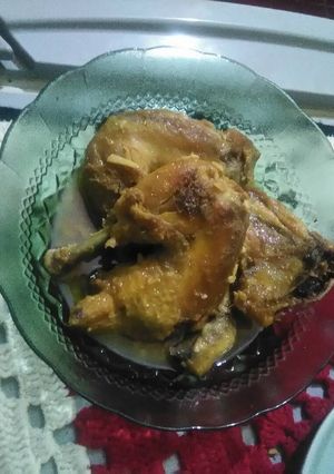 Foto resep Ayam goreng kuah saos tiram simpel