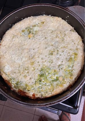 Una foto de Tarta de zapallitos sin masa