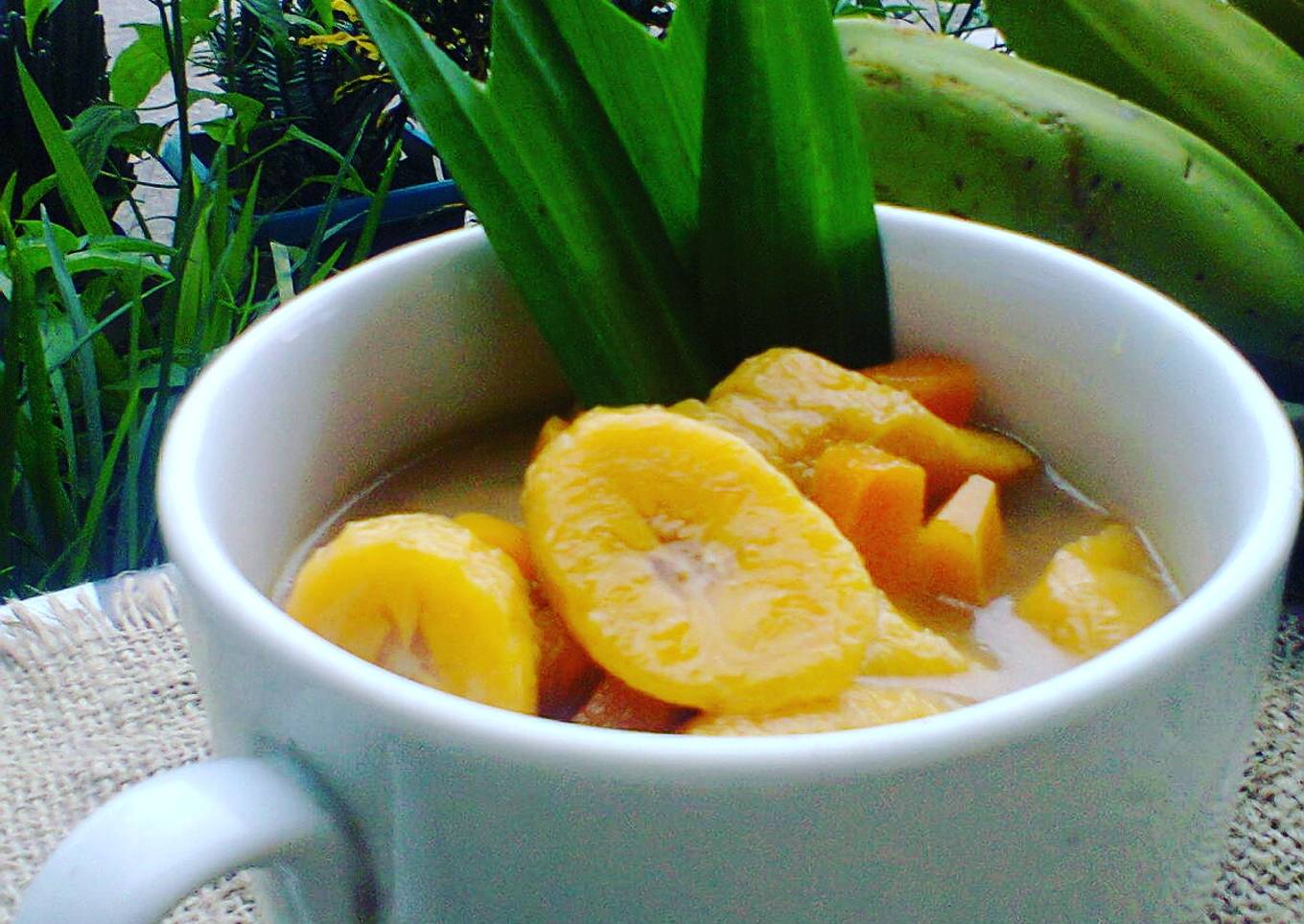 Kolak pisang dg labu