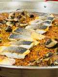 Arroz con lubina y Portobello 🐟 🍄