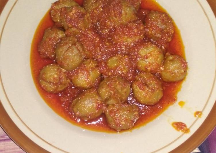 Bakso balado pedas