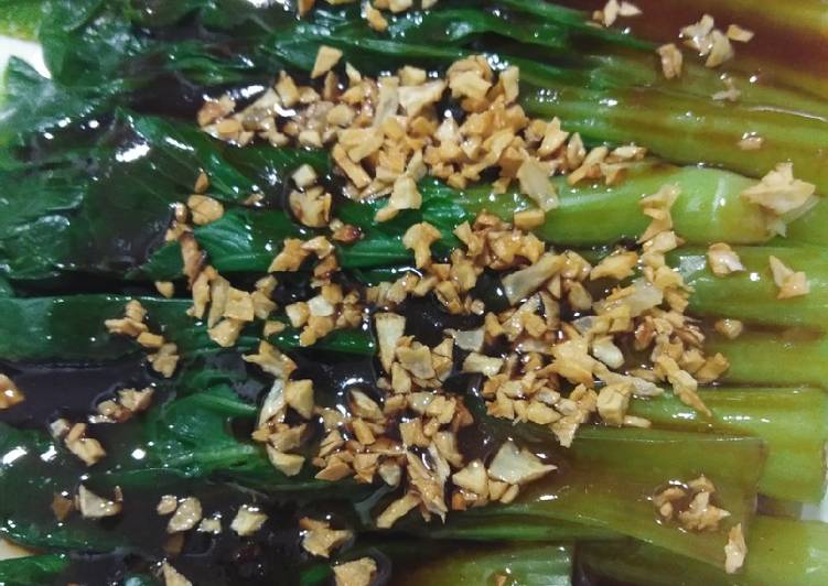 Resep Pakchoy sos tiram Anti Gagal