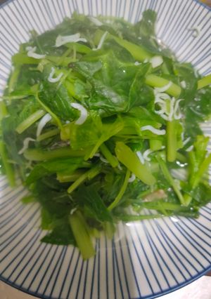 莧菜小魚 的食譜成品照片