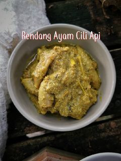 Gambar Rendang Ayam Cili Api