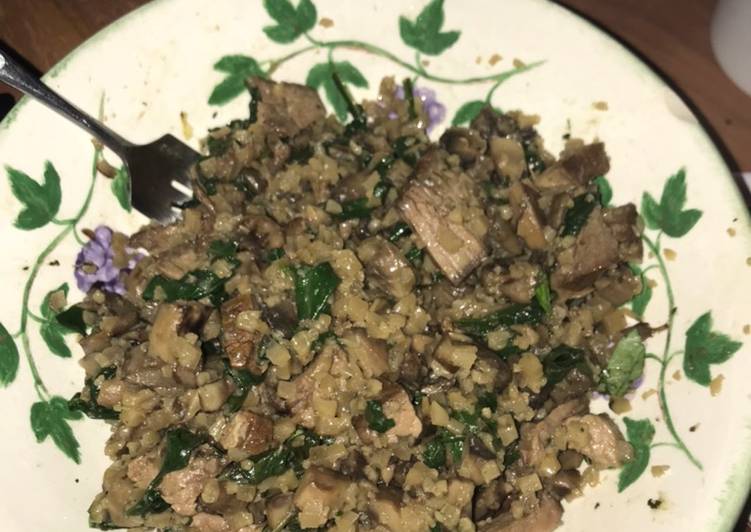 Steps to Make Any-night-of-the-week Mushroom Cauliflower Rice