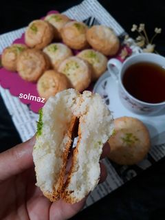 عکسی از دستور شیرینی نارگیلی بدون داغ زدن solmaz