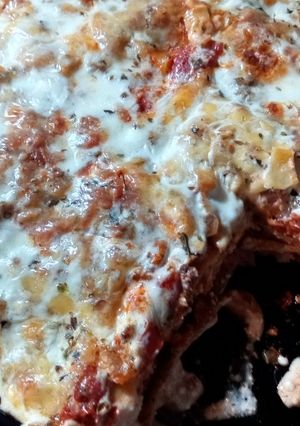 Una foto de Lasagna ricota jamón y queso