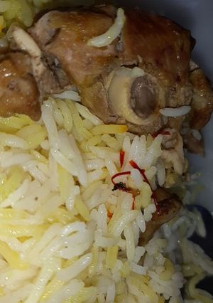 صورة لوصفة ارز باللحم والزعفران