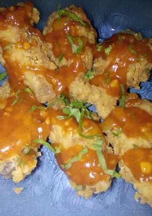 Foto resep Chicken Wing Saus Pedas Manis Simpel ala Wida