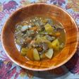 Carne de puchero sobrante con jardinera (tipo guiso)