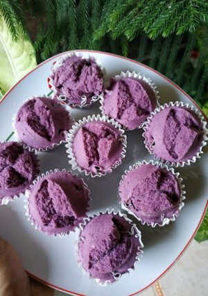 Foto resep Bolu Kukus Ubi ungu
