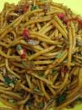 Mie goreng orak arik tempe