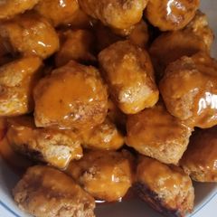 A picture of Slow cooker Buffalo Chicken Meatballs.