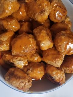 A picture of Slow cooker Buffalo Chicken Meatballs.