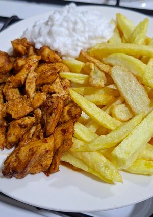 صورة لوصفة شاورما الدجاج بالفرن
