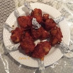 A picture of Chicken lollipops.