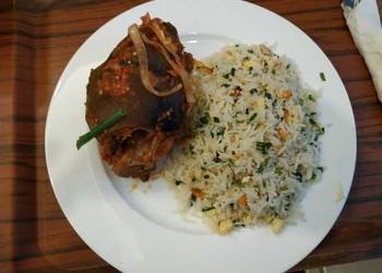 Easiest Way to Recipe Perfect Stir fry rice and goat meat